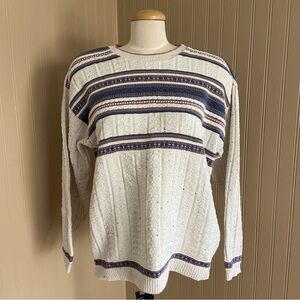 Vintage Northern Reflections Cotton Knit Sweater Women’s Size Medium
